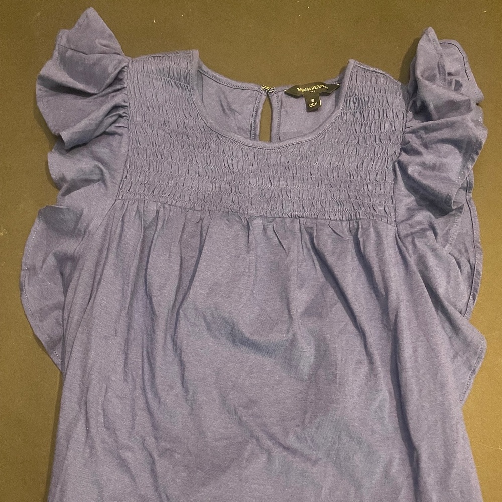 Banana Republic ruffle shirt